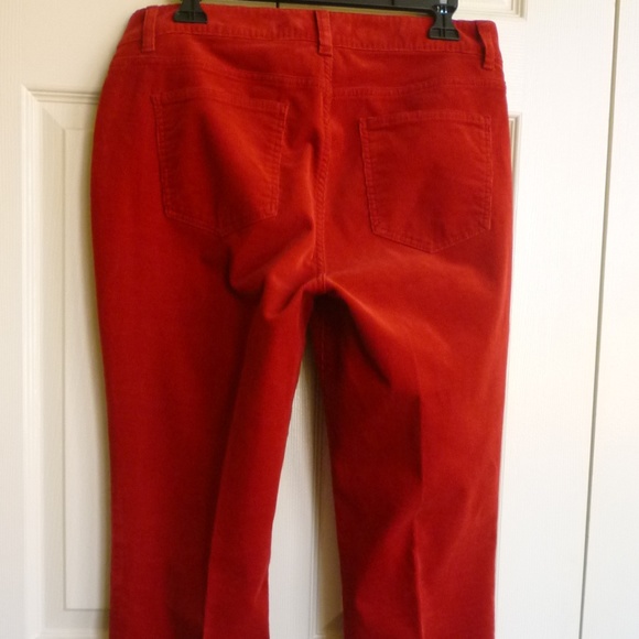 TALBOT'S - Heritage/Mini Corduroy Deep Red Jeans - Picture 3 of 8